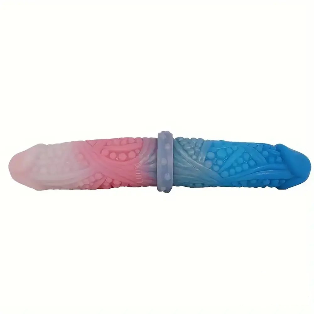 10.62in Dual-Head Textured Dildo - Double-Ended Dildo