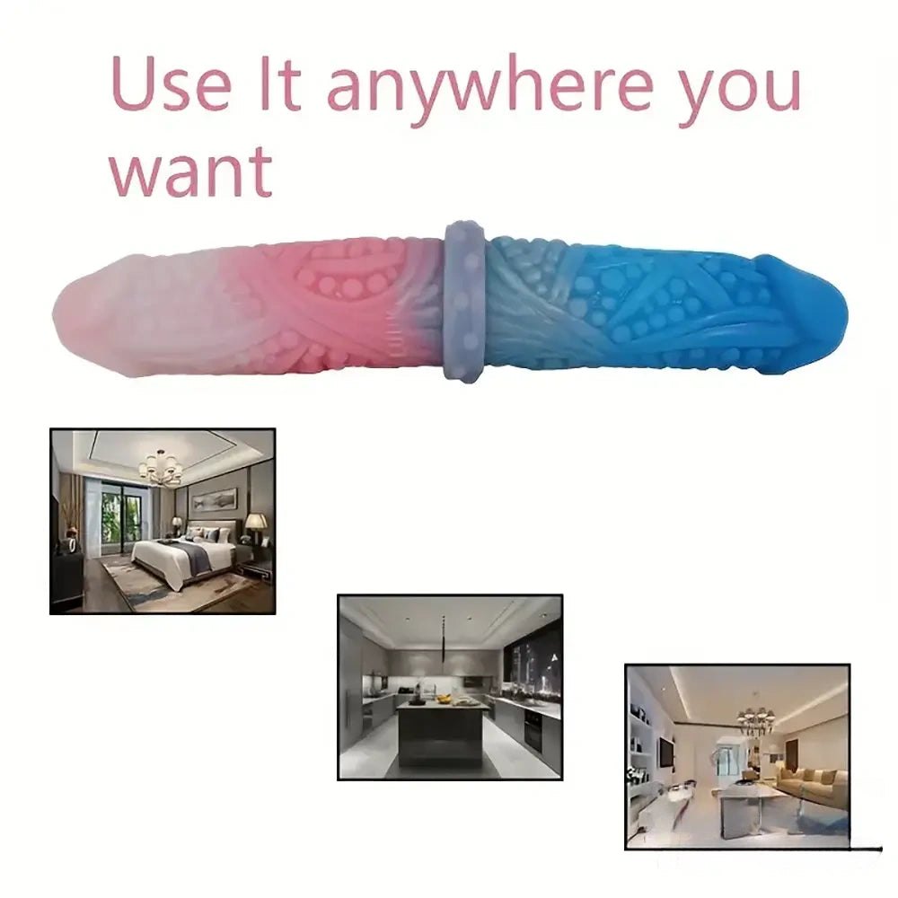 10.62in Dual-Head Textured Dildo - Double-Ended Dildo