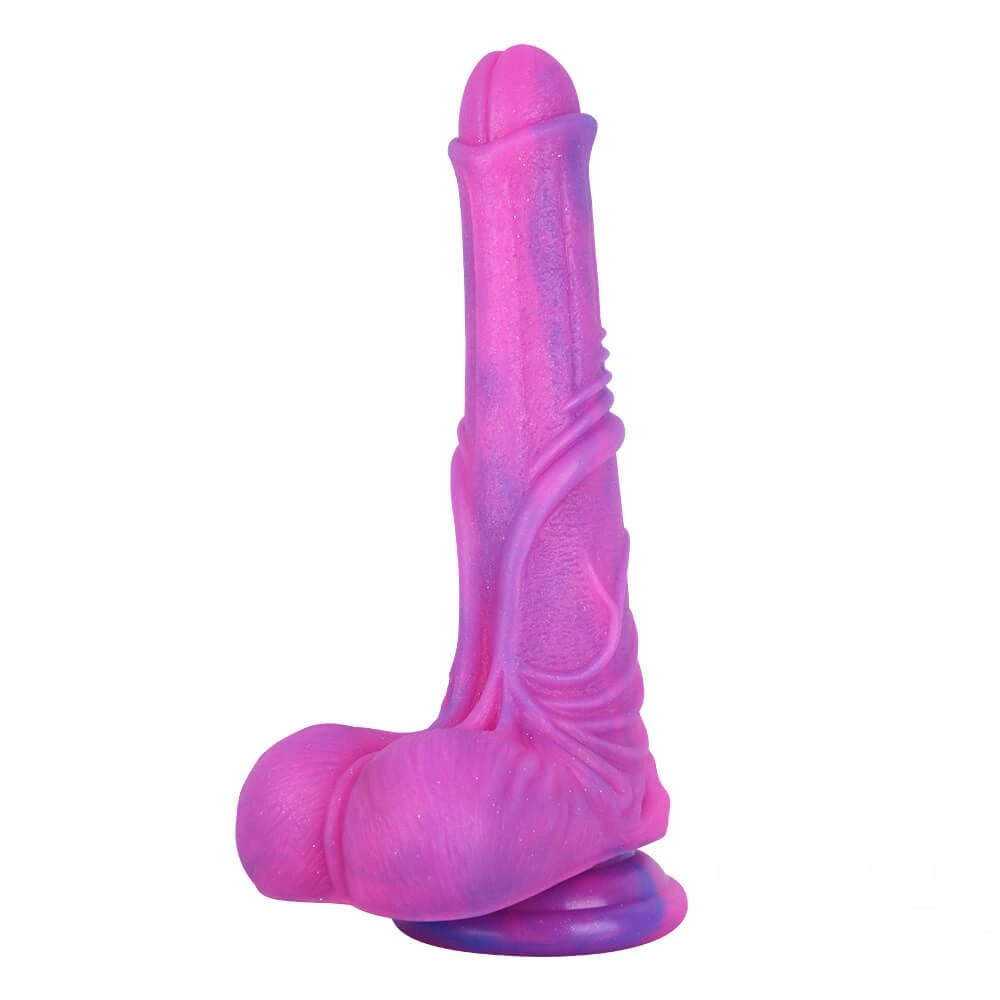 10.62in Swirled Purple Dildo - Realistic Dildo