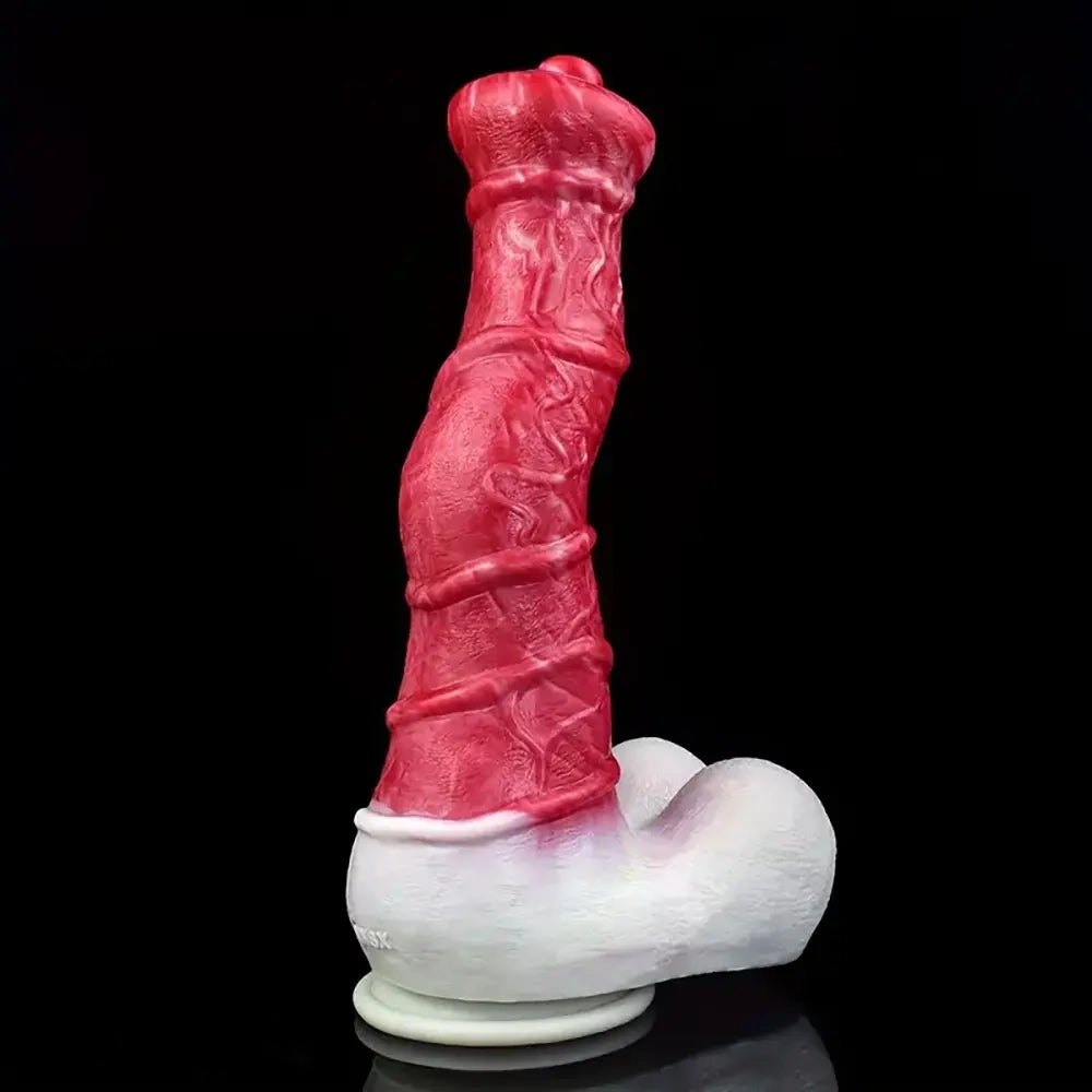 10.8in Knotted Base Fantasy Dildo - Silicone Knot Dildo