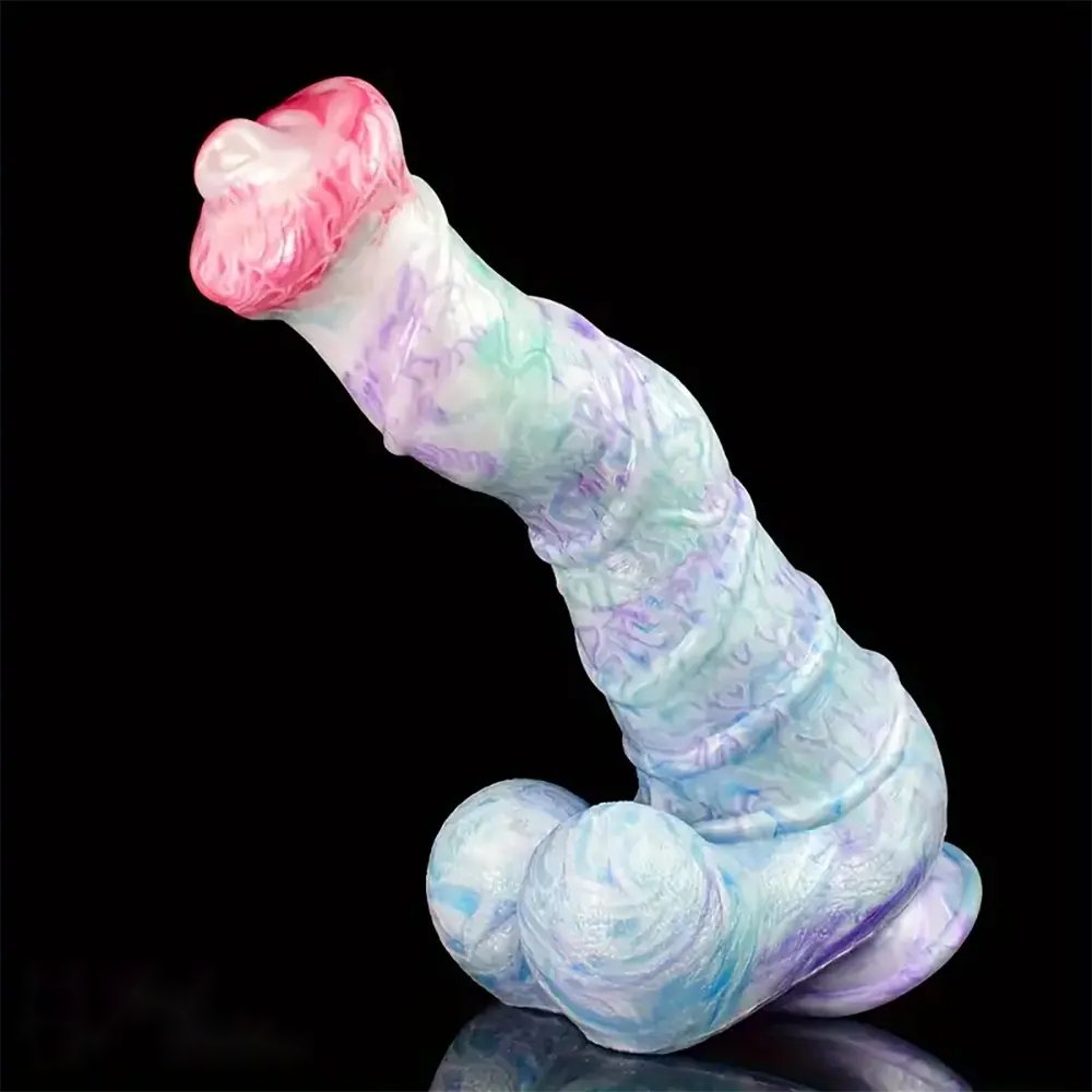 10.8in Knotted Base Fantasy Dildo - Silicone Knot Dildo