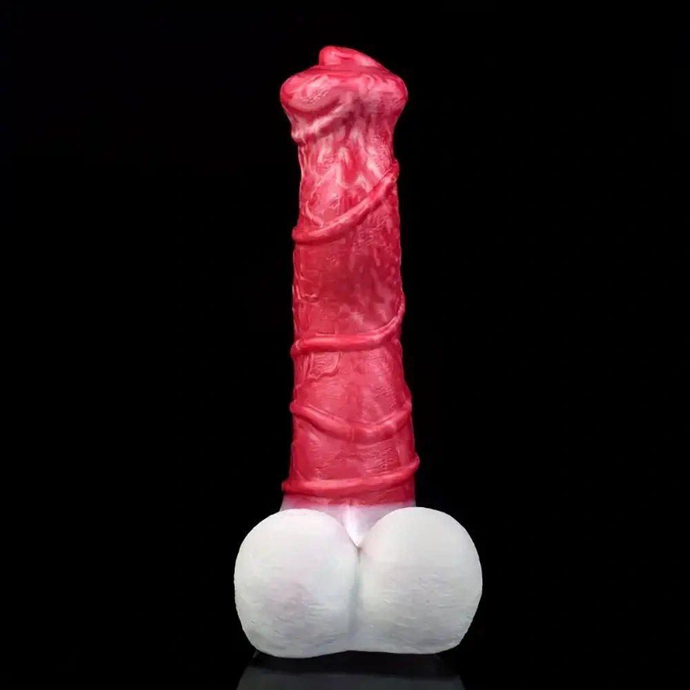 10.8in Knotted Base Fantasy Dildo - Silicone Knot Dildo