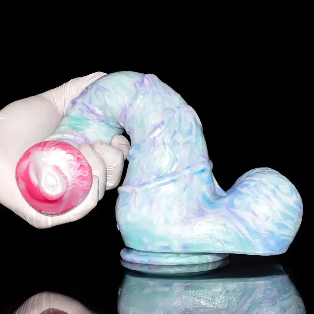 10.8in Knotted Base Fantasy Dildo - Silicone Knot Dildo