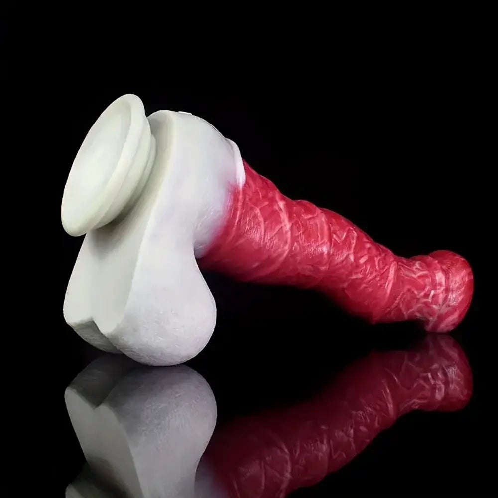 10.8in Knotted Base Fantasy Dildo - Silicone Knot Dildo