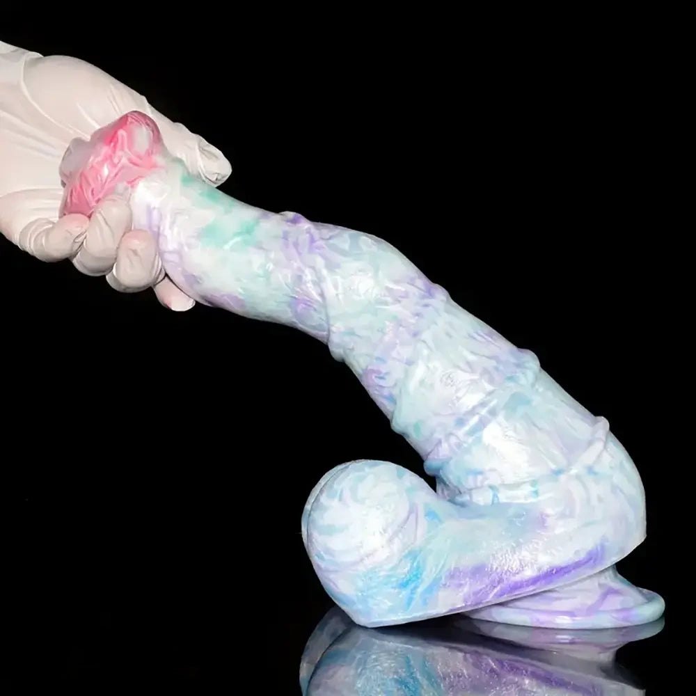 10.8in Knotted Base Fantasy Dildo - Silicone Knot Dildo