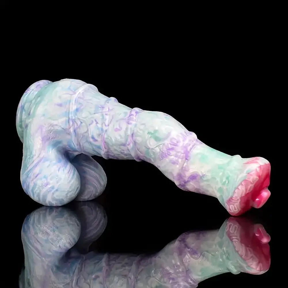 10.8in Knotted Base Fantasy Dildo - Silicone Knot Dildo
