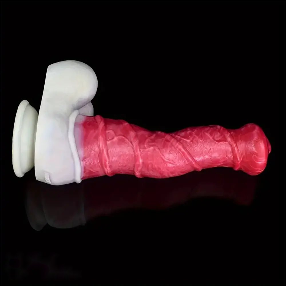10.8in Knotted Base Fantasy Dildo - Silicone Knot Dildo