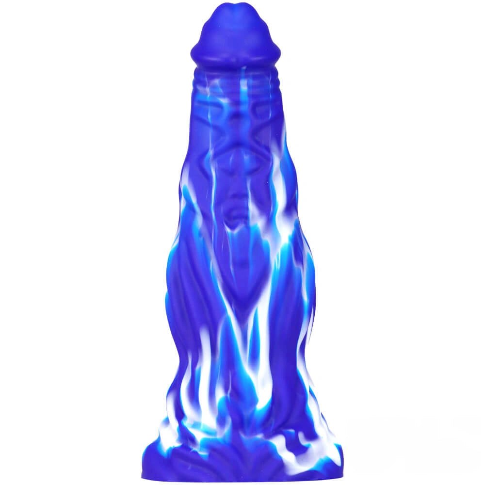 10.8in Thick Marbled Fantasy Dildo - Liquid Silicone Dildo