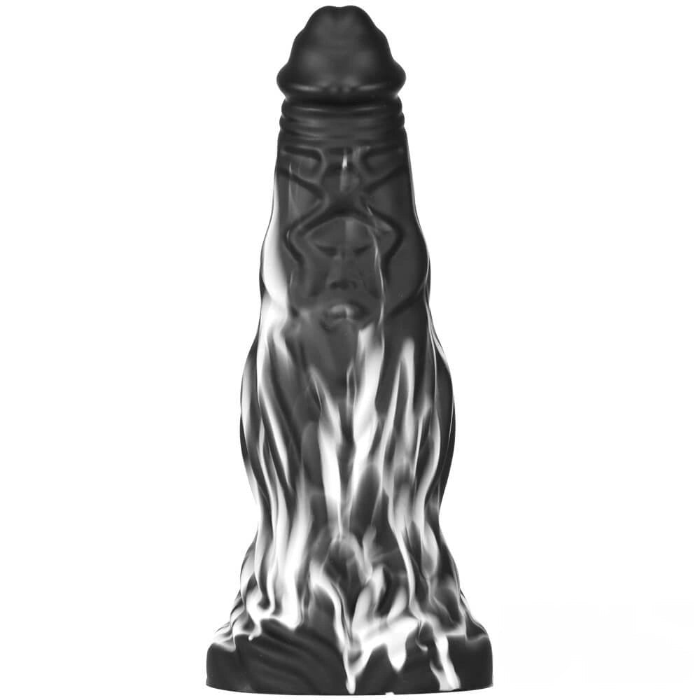 10.8in Thick Marbled Fantasy Dildo - Liquid Silicone Dildo