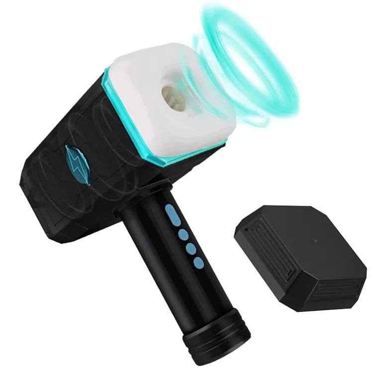 10-Mode Hammer Shape Male Masturbator - Vibrating Male Stroker