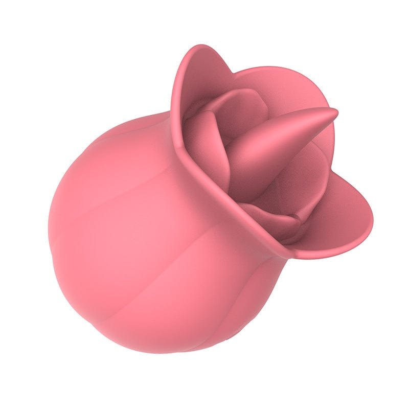 10-Speed Rose Tongue Vibrator - Clit Sucking Rose Toy