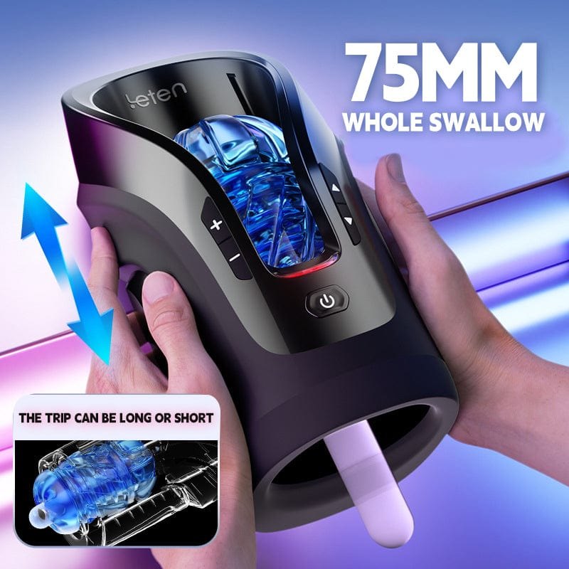 10-Speed Telescopic Male Stroker - Thrusting Masturbator