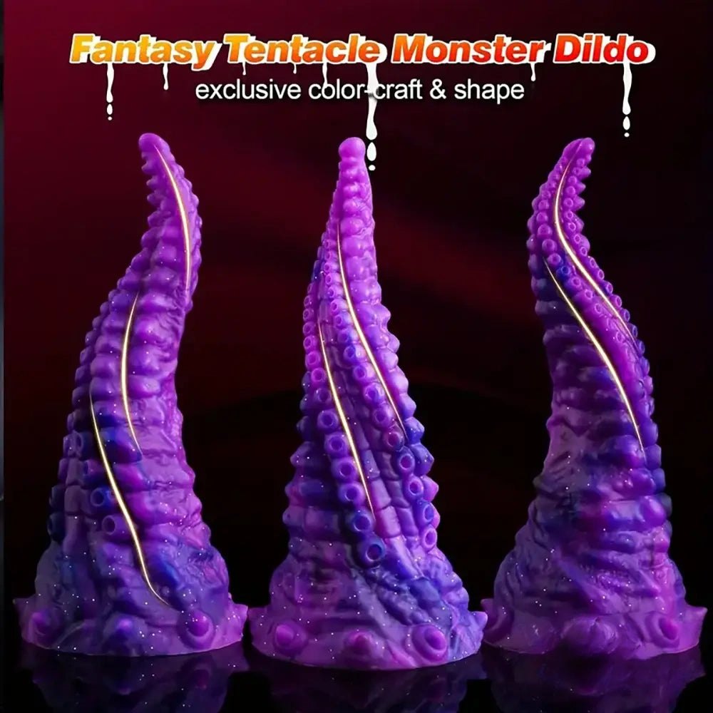 10in Purple Tentacle Fantasy Dildo - Monster Fantasy Dildo