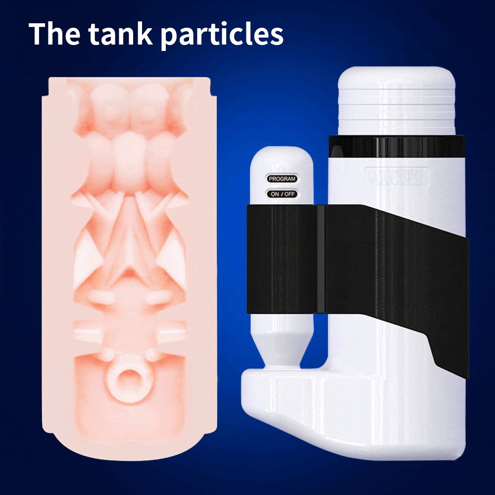 12-Speed Telescopic Male Masturbator - Realistic Stroker Cup