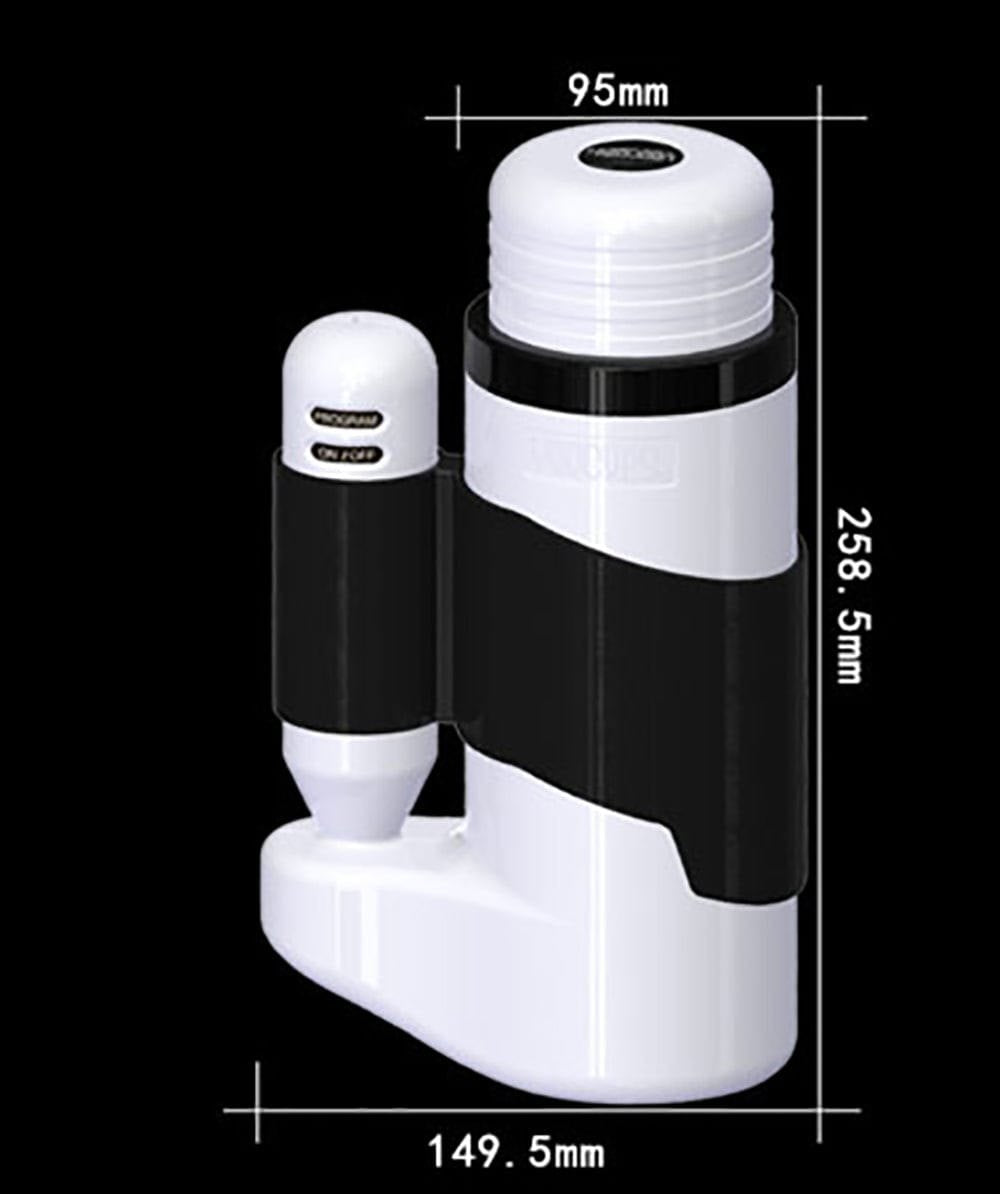 12-Speed Telescopic Male Masturbator - Realistic Stroker Cup