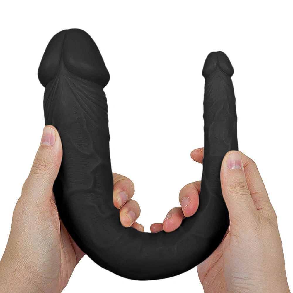 14in Double-Ended Realistic PVC Dildo - Double-Ended Dildo