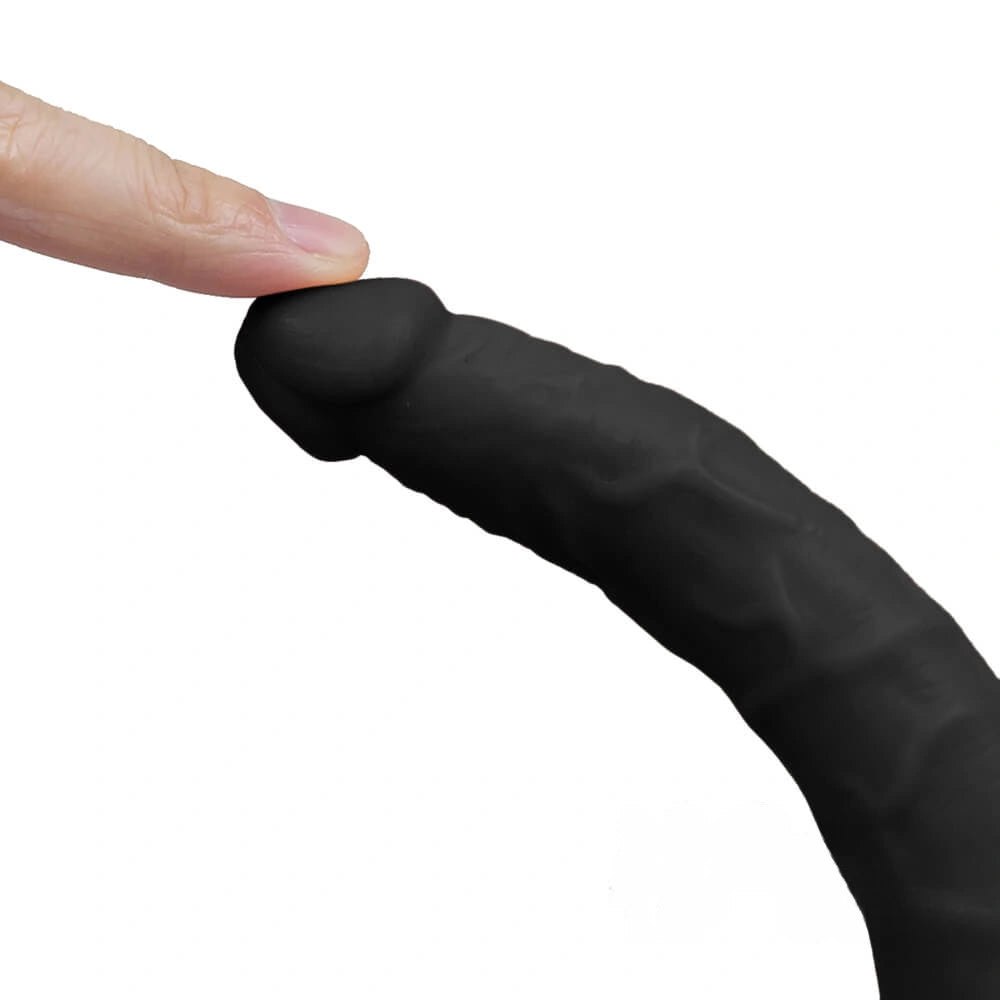 14in Double-Ended Realistic PVC Dildo - Double-Ended Dildo