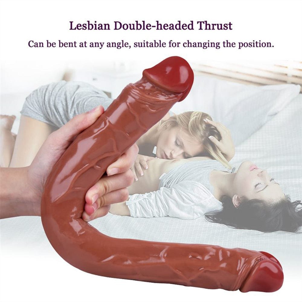 15.55in Double-Ended Silicone Dildo - Big Double Dildo
