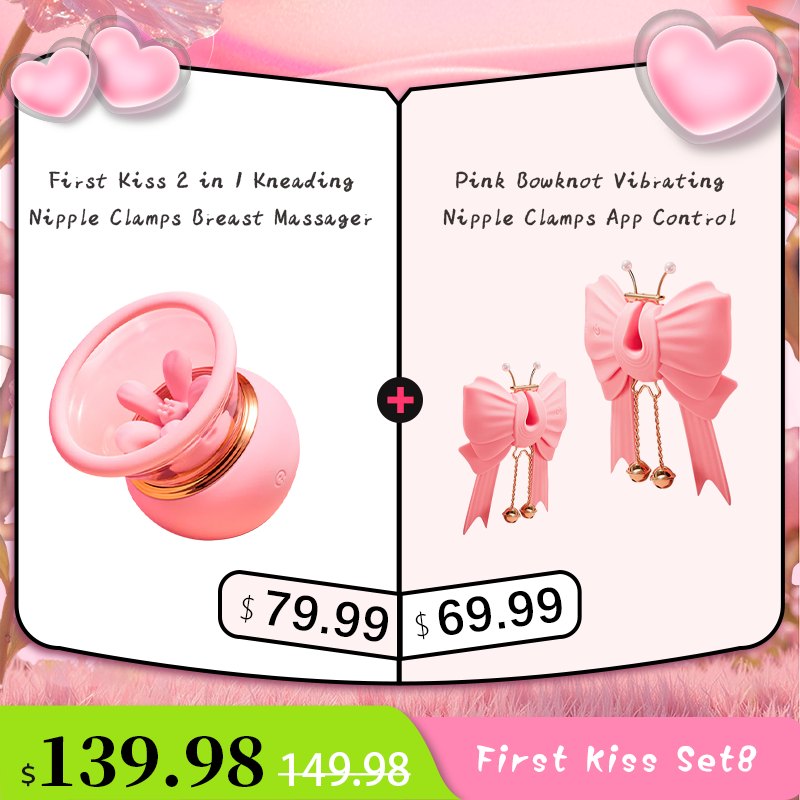 2-in-1 Kneading Suction Nipple Clamps - Nipple Suckers