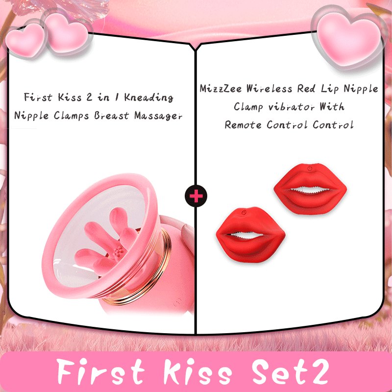 2-in-1 Kneading Suction Nipple Clamps - Nipple Suckers