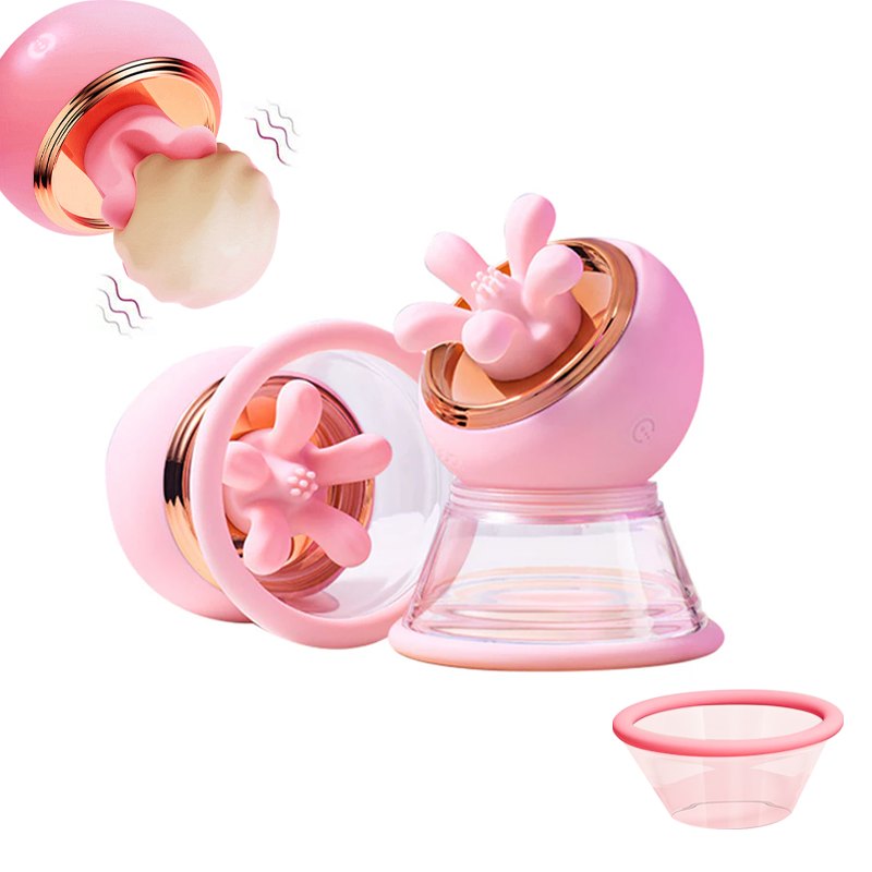 2-in-1 Kneading Suction Nipple Clamps - Nipple Suckers