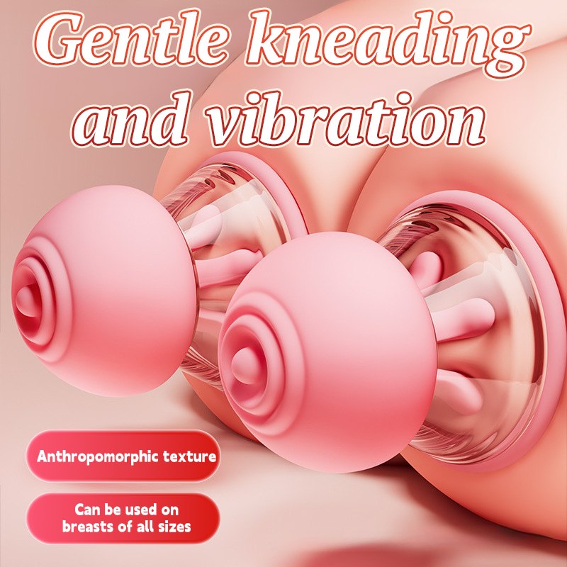 2-in-1 Kneading Suction Nipple Clamps - Nipple Suckers