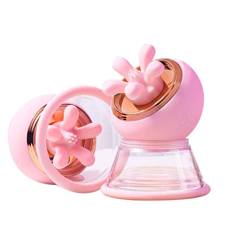 2-in-1 Kneading Suction Nipple Clamps - Nipple Suckers