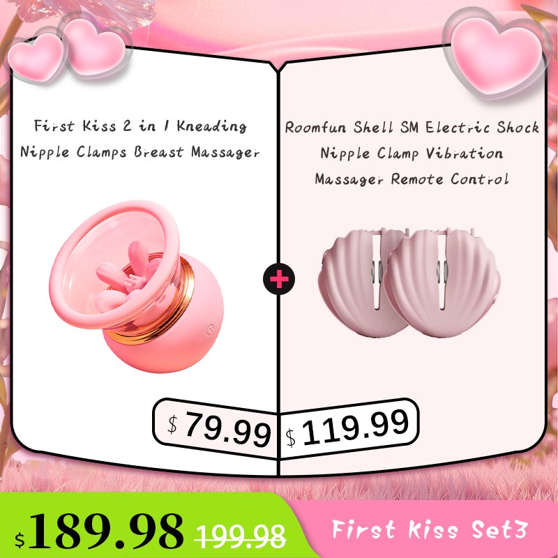 2-in-1 Kneading Suction Nipple Clamps - Nipple Suckers