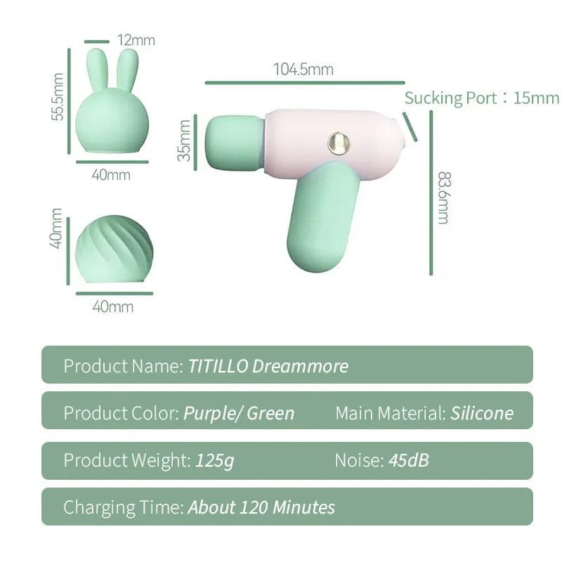 2-in-1 Sucking AV Wand Vibrator - Clit Sucking Wand Toy