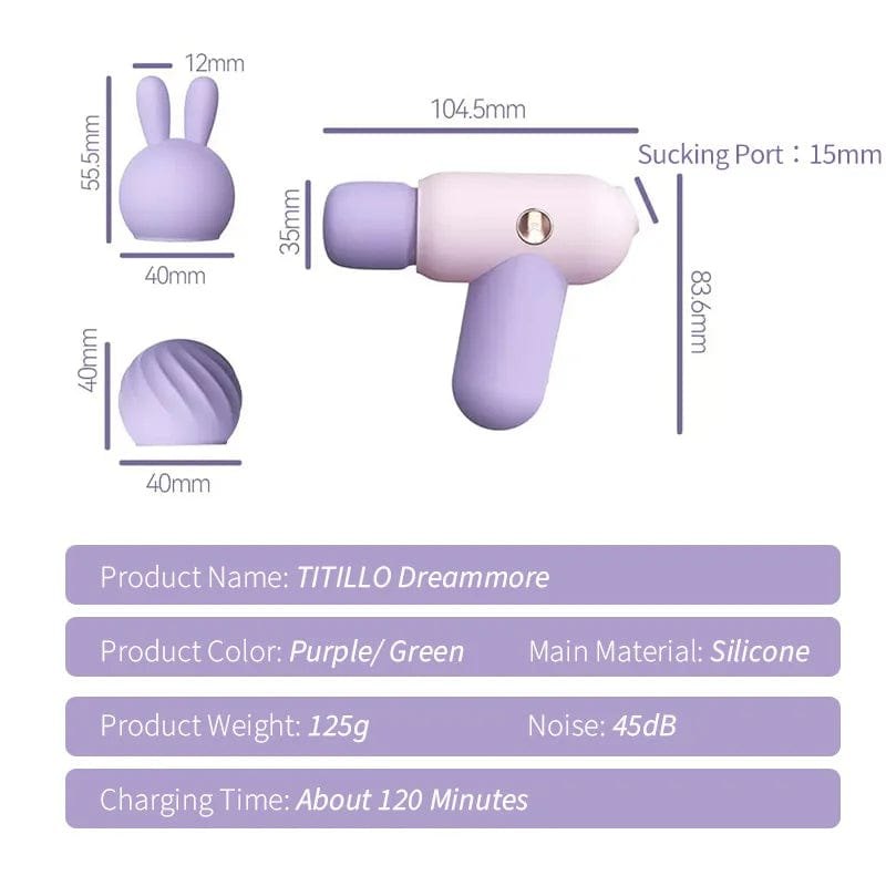 2-in-1 Sucking AV Wand Vibrator - Clit Sucking Wand Toy