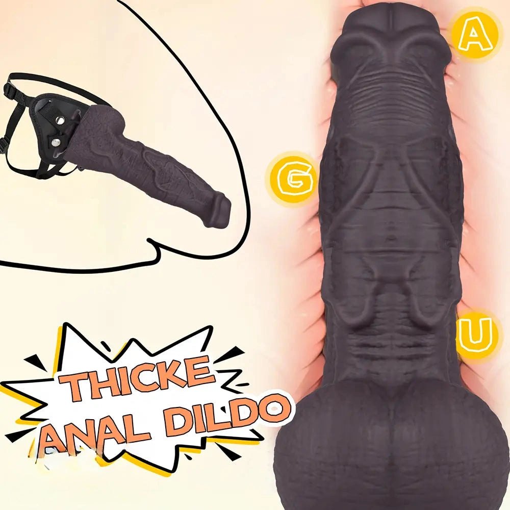 2.75in Thick Coffee Fantasy Dildo - Monster Dildo