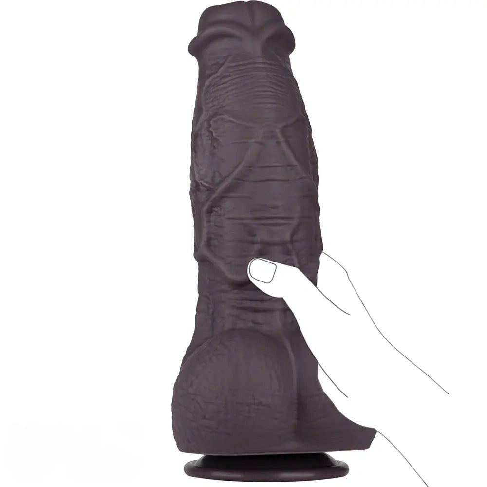 2.75in Thick Coffee Fantasy Dildo - Monster Dildo