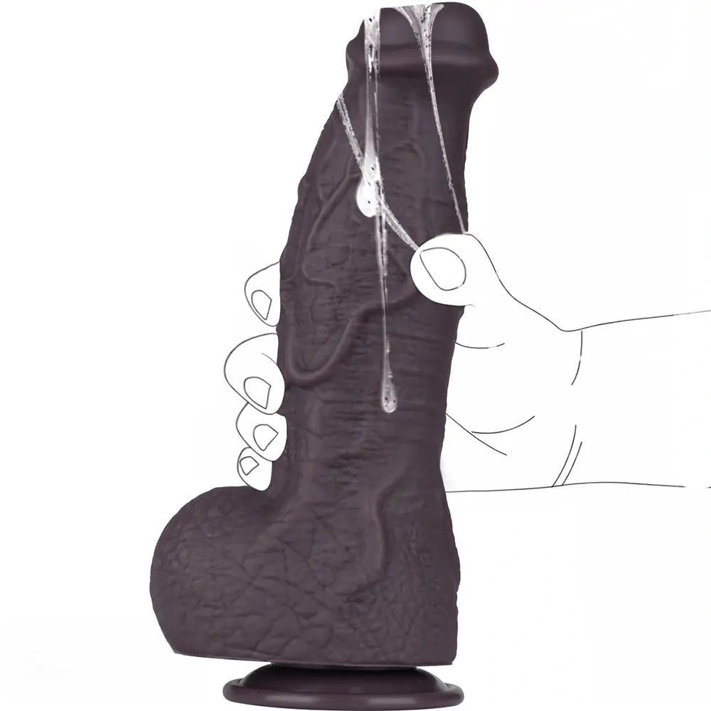 2.75in Thick Coffee Fantasy Dildo - Monster Dildo