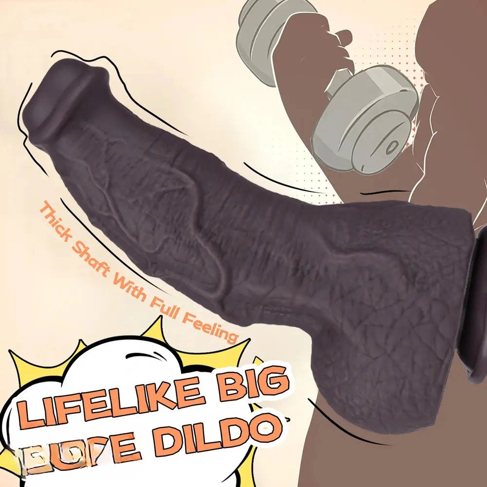 2.75in Thick Coffee Fantasy Dildo - Monster Dildo