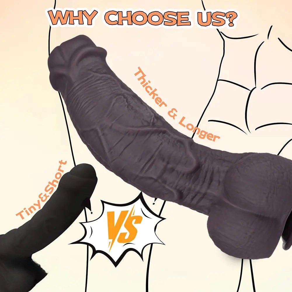 2.75in Thick Coffee Fantasy Dildo - Monster Dildo