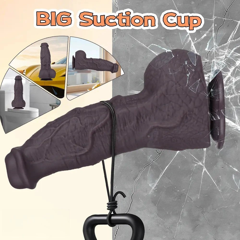 2.75in Thick Coffee Fantasy Dildo - Monster Dildo