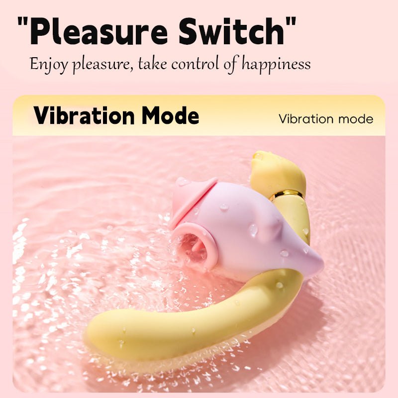 3-in-1 Bendable G-Spot Wand - Tongue-Licking Vibrator