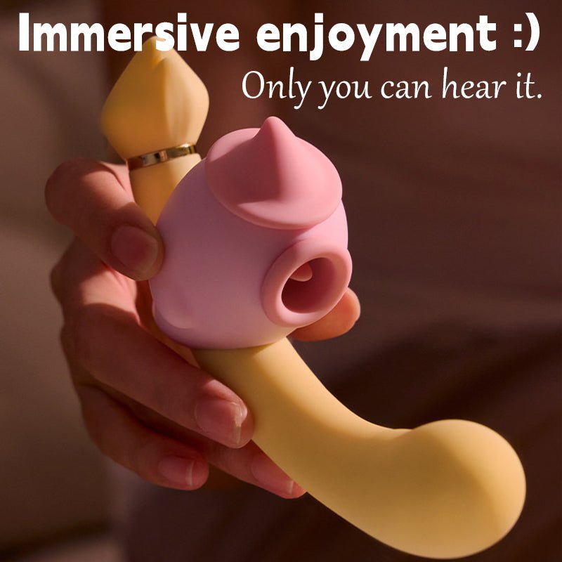 3-in-1 Bendable G-Spot Wand - Tongue-Licking Vibrator