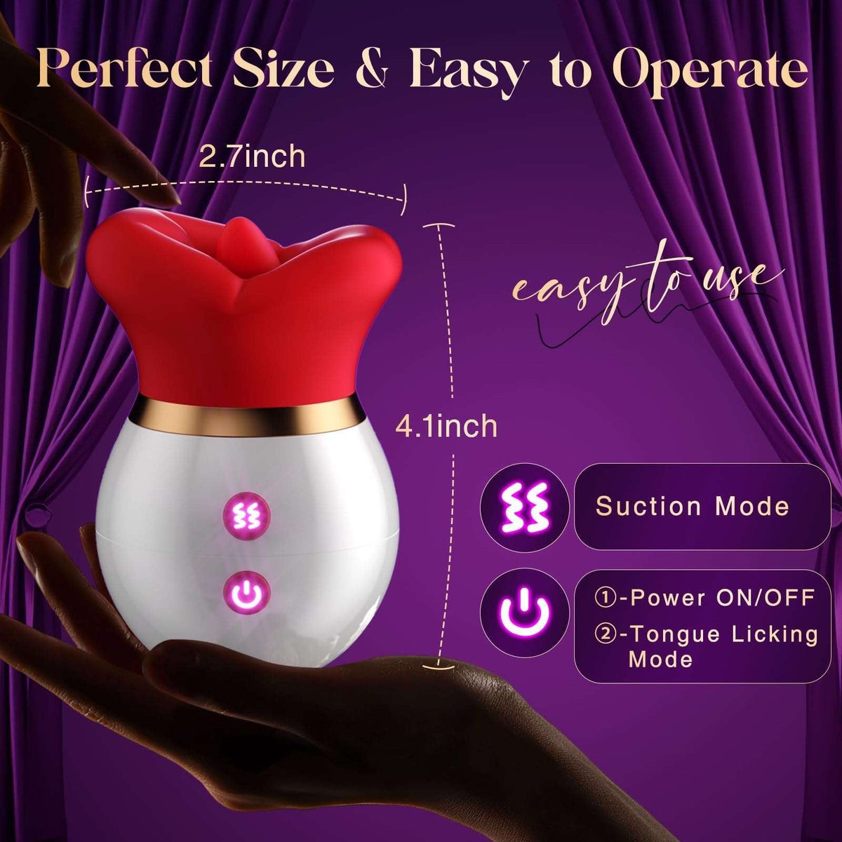 3-in-1 Mouth Shape Suction Vibrator - Clit Suction Toy