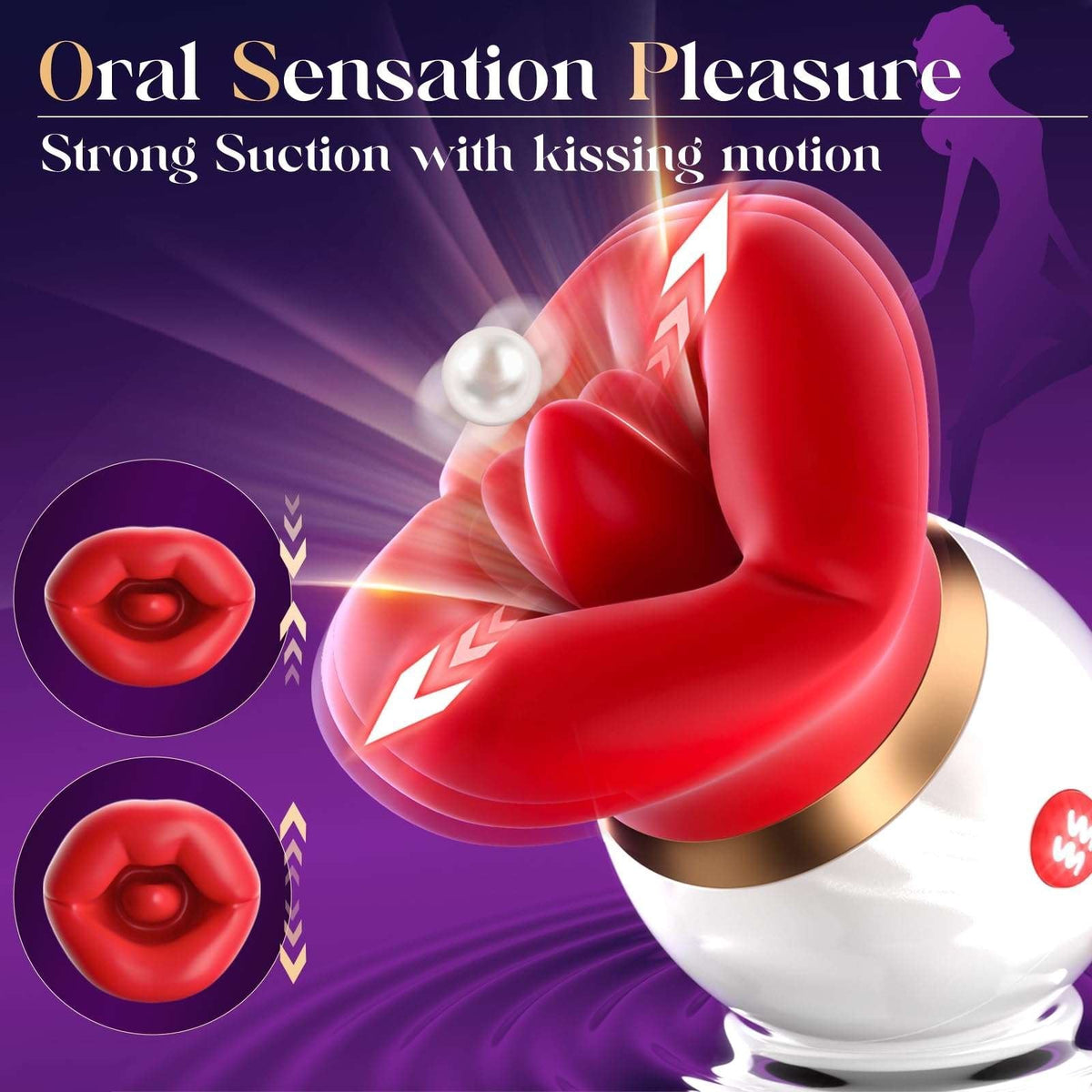 3-in-1 Mouth Shape Suction Vibrator - Clit Suction Toy