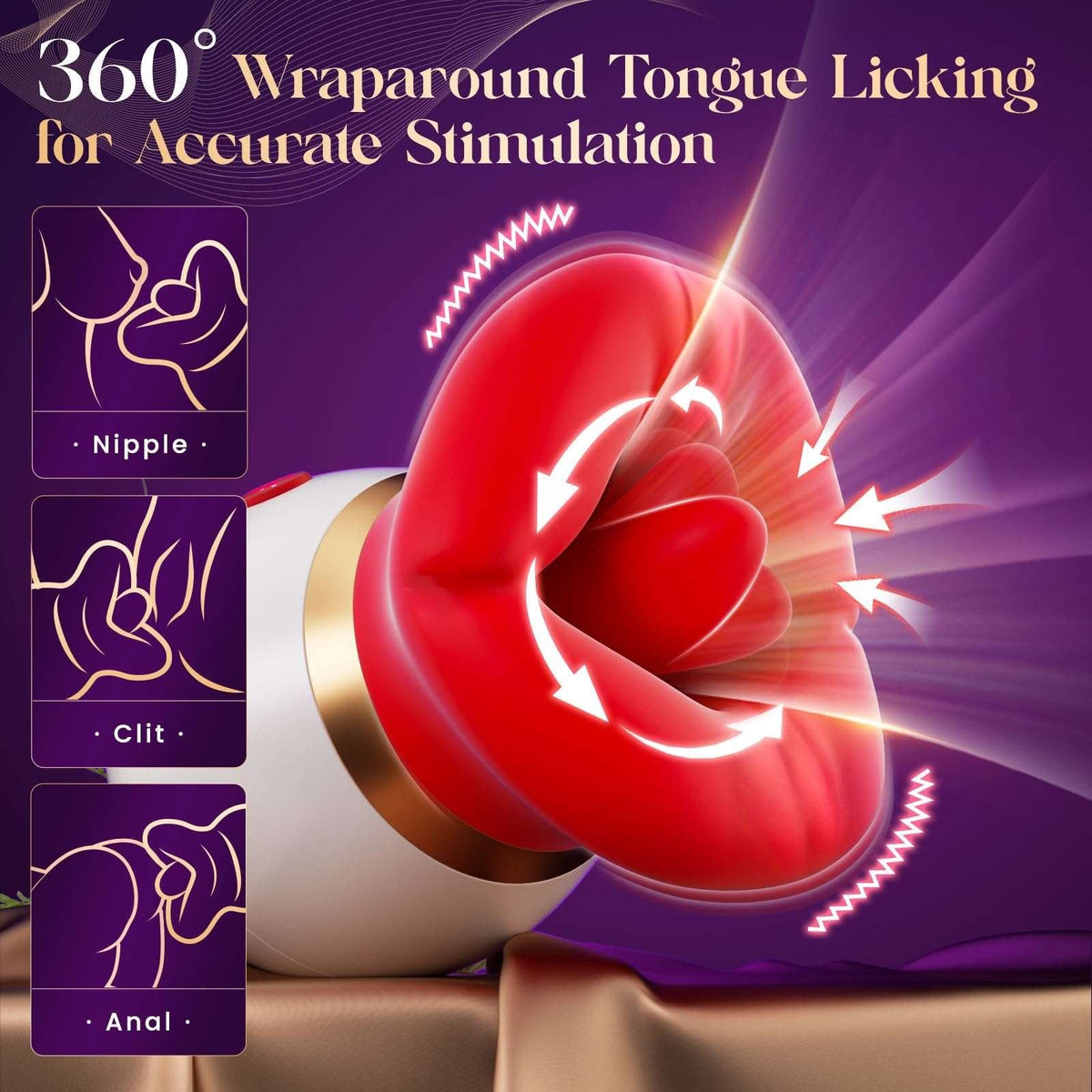 3-in-1 Mouth Shape Suction Vibrator - Clit Suction Toy