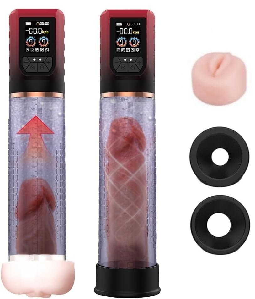 3-in-1 Penis Pump Masturbator - Vacuum Penis Enlarger Pump