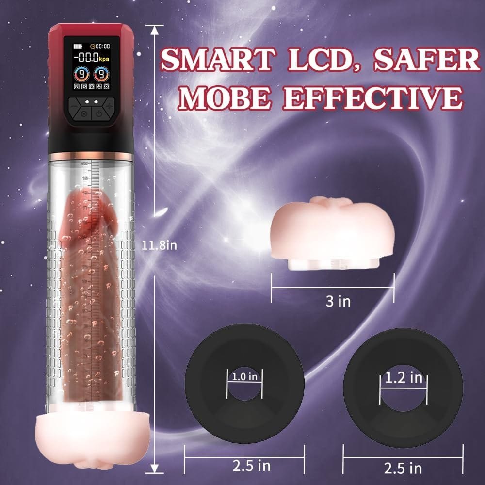 3-in-1 Penis Pump Masturbator - Vacuum Penis Enlarger Pump