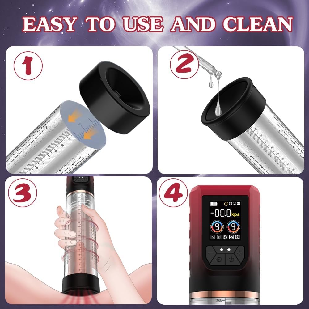 3-in-1 Penis Pump Masturbator - Vacuum Penis Enlarger Pump