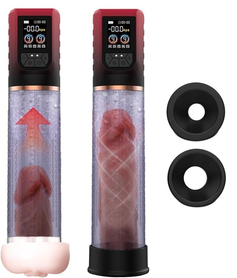 3-in-1 Penis Pump Masturbator - Vacuum Penis Enlarger Pump