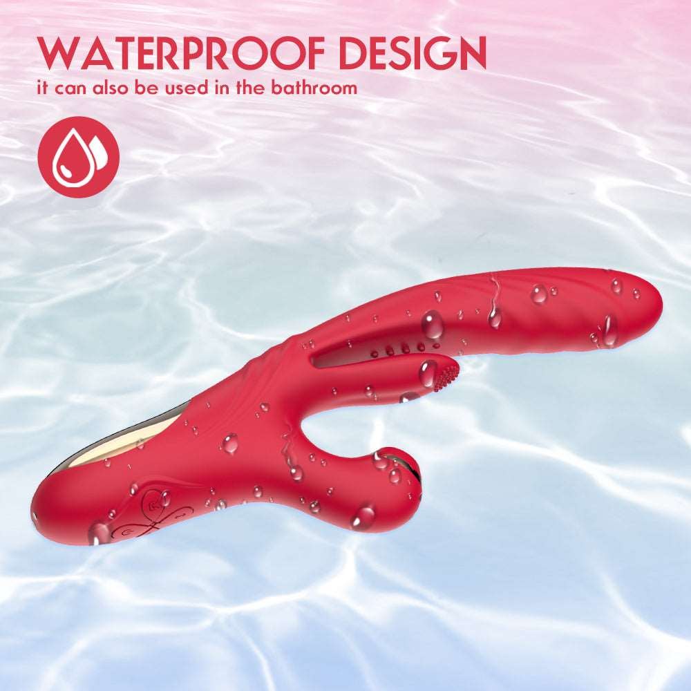 3-in-1 Rabbit Thrusting Vibrator - Dual Motor G-Spot Vibrator