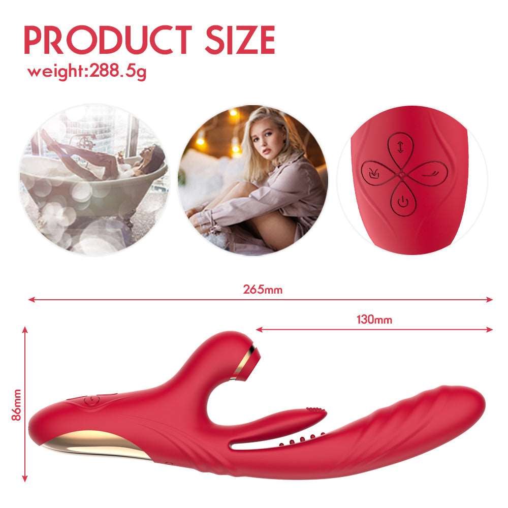 3-in-1 Rabbit Thrusting Vibrator - Dual Motor G-Spot Vibrator