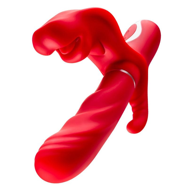 3-in-1 Rose Mouth Vibrator - Clit Sucker G-Spot Toy