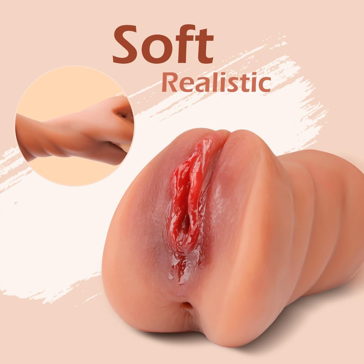 3-in-1 TPE Male Masturbator - Oral Vaginal Anal Stroker