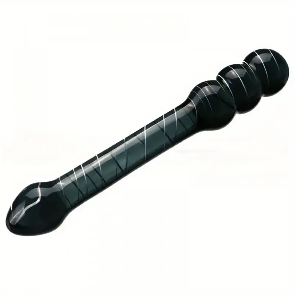 3-Piece Glass Dildo Set - Swirled Glass Dildo Trio